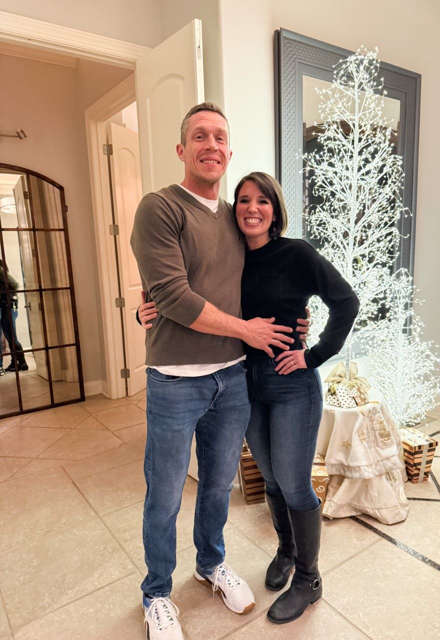 Andy and Holly at home